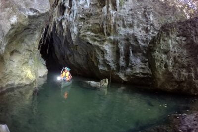 Barton creek cave tour